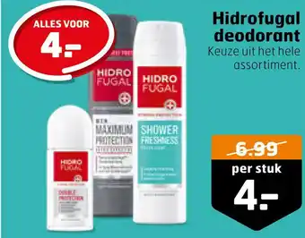 Trekpleister Hidrofugal deodorant aanbieding