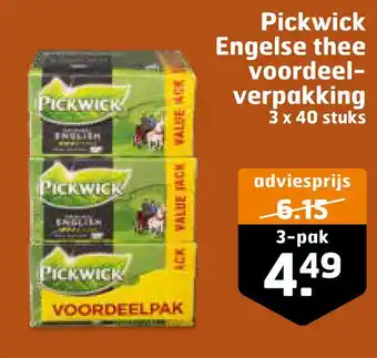 Trekpleister Pickwick Engelse thee voordeelverpakking aanbieding