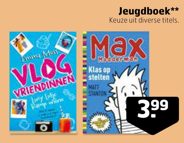 Jeugdboek aanbieding bij Trekpleister