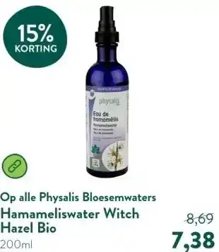 Holland & Barrett Hamameliswater Witch Hazel Bio aanbieding