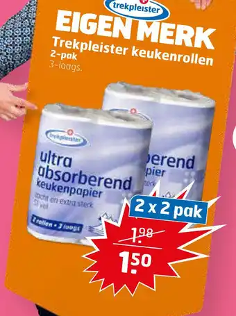 Trekpleister Trekpleister keukenrollen aanbieding