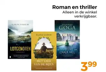 Trekpleister Roman en thriller aanbieding