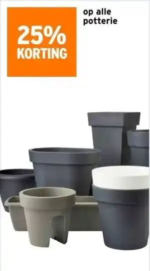 GAMMA op alle potterie aanbieding