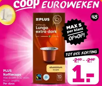 Coop Koffiecups aanbieding