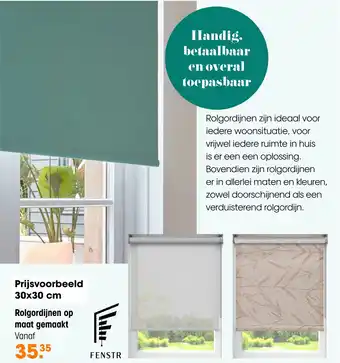 Kwantum Rolgordijnen op maat gemaakt aanbieding