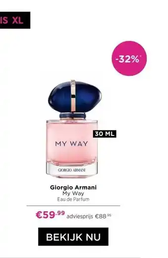 ICI Paris XL Giorgio Armani My Way aanbieding