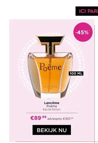 ICI Paris XL Lancôme Poême aanbieding