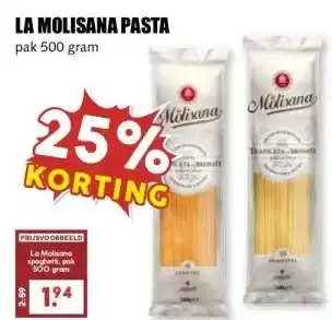 MCD Supermarkt LA MOLISANA PASTA aanbieding