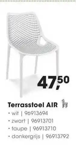 HANOS Terrasstoel Air aanbieding