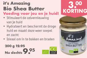 Gezond & Wel it's Amazing Bio Shea Butter aanbieding