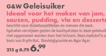 Gezond & Wel G&W Geleisuiker aanbieding