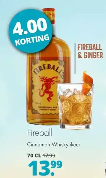 Mitra Fireball Cinnamon Whiskylikeur 700ml aanbieding