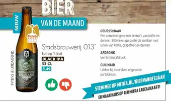 Mitra Stadsbrouwerij 013* Tot op 't Bot 330ml aanbieding