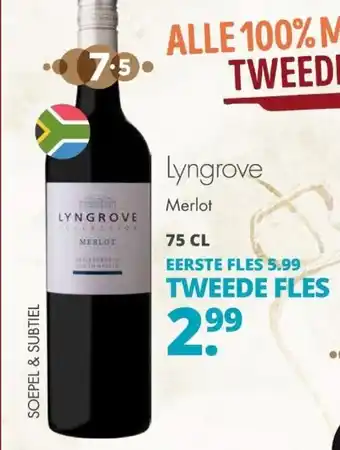 Mitra Lyngrove Merlot 750ml aanbieding