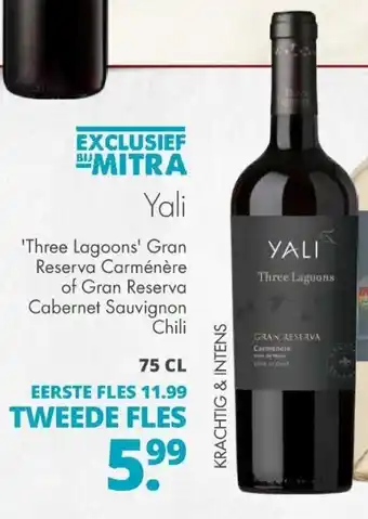 Mitra Yali Three Lagoons 750ml aanbieding