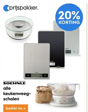 Blokker Soehnle - 20% korting op ALLE keukenweegschalen aanbieding