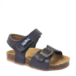 Wehkamp Kipling Fabio leren sandalen donkerblauw aanbieding