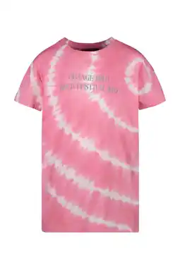 Wehkamp Cars tie-dye T-shirt KAJIA roze/wit aanbieding