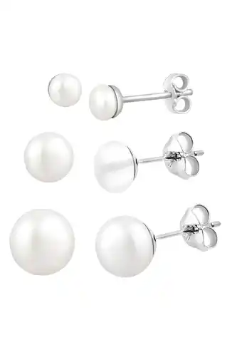 Douglas Elli Dames Basis Set Zoetwater Gekweekte Parels in 925 Sterling Zilver aanbieding