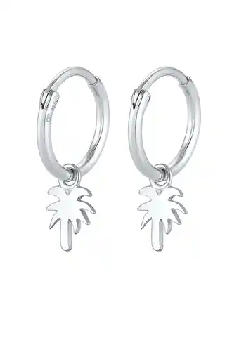 Douglas Elli Dames Creools palm hanger trend filigraan in 925 sterling zilver aanbieding