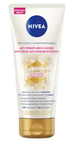 De Online Drogist Nivea Luminous630 Anti-Striae Bodycrème aanbieding