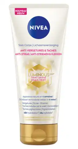 De Online Drogist Nivea Luminous630 Anti-Striae Bodycrème aanbieding