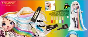 ToyChamp Rainbow High 5-in-1 Hair Studio met Rainbow pop aanbieding