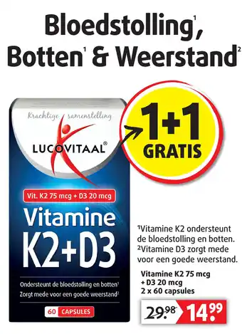 Lucovitaal Vitamine K2+D3 aanbieding