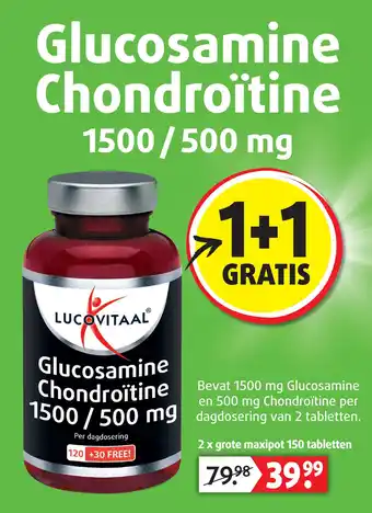 Lucovitaal 1500 / 500 mg Chondroïtine Glucosamine aanbieding