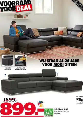 Seats and Sofas 2,5-Eiland DIOR aanbieding