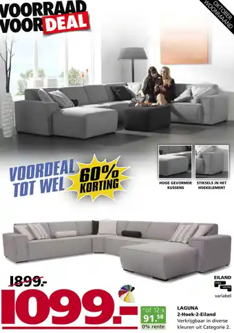 Seats and Sofas LAGUNA 2-Hoek-2-Eiland aanbieding