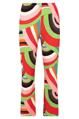 Wehkamp Yoek bootcut broek met all over print meerdere kleuren aanbieding