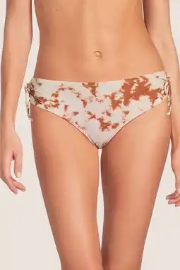 Wehkamp BEACHWAVE tie-dye bikinibroekje ecru/bruin aanbieding