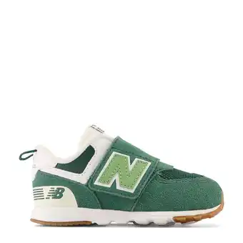 Wehkamp New Balance 574 sneakers donkergroen/lichtgroen/wit aanbieding