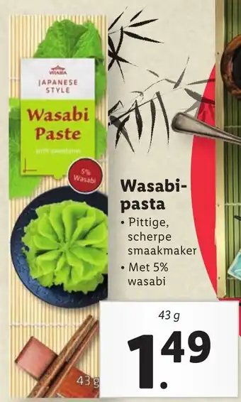 Lidl Wasabipasta 43g aanbieding