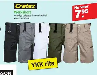 Van Cranenbroek Cratex Werkshort aanbieding