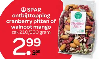 Spar SPAR ontbijttopping cranberry pitten of walnoot mango aanbieding