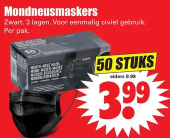 Dirk Mondneusmaskers aanbieding