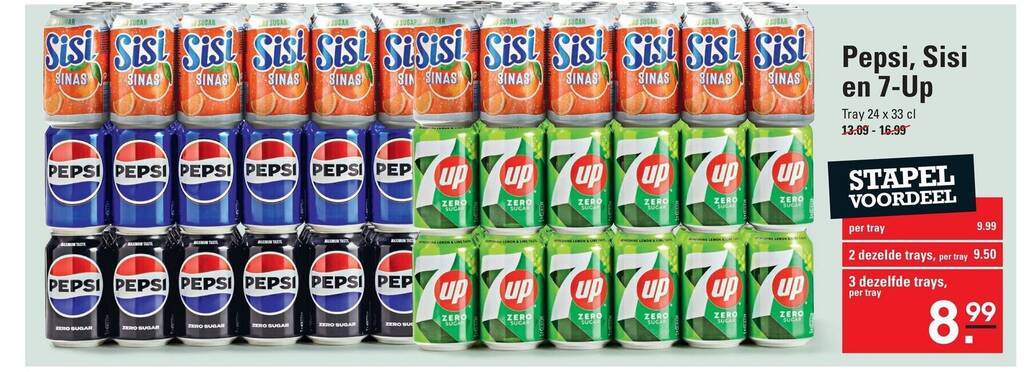 Pepsi, Sisi en 7-Up aanbieding bij Sligro