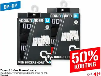 Coop Down Under Boxershorts aanbieding
