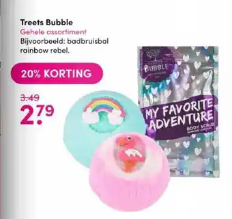 Drogisterij Visser Treets Bubble aanbieding