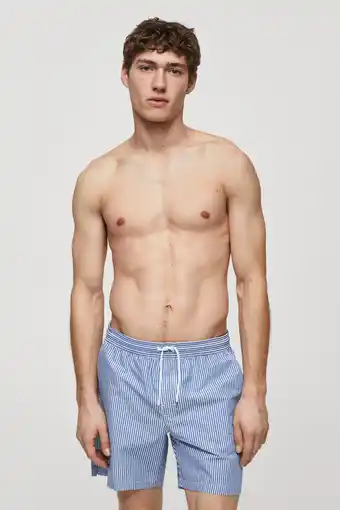 Wehkamp Mango Man zwemshort blauw aanbieding