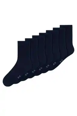 Wehkamp NAME IT KIDS sokken NKNSOCK - set van 7 donkerblauw aanbieding