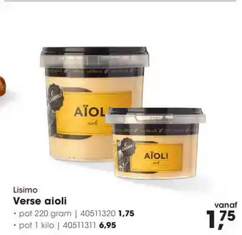 HANOS Lisimo Verse Aioli aanbieding