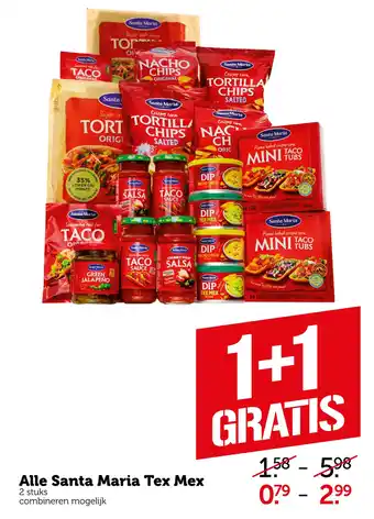 Coop Alle Santa Maria Tex Mex aanbieding