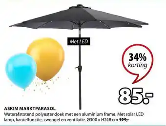 Jysk Askim Marktparasol aanbieding