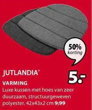 Jysk Jutlandia Varming 42x43x2 cm aanbieding