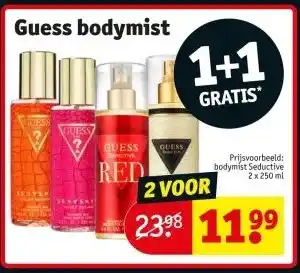 Kruidvat Guess bodymist aanbieding