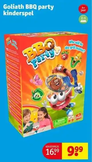 Kruidvat Goliath BBQ party kinderspel aanbieding