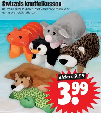 Dirk Swizzels knuffelkussen aanbieding